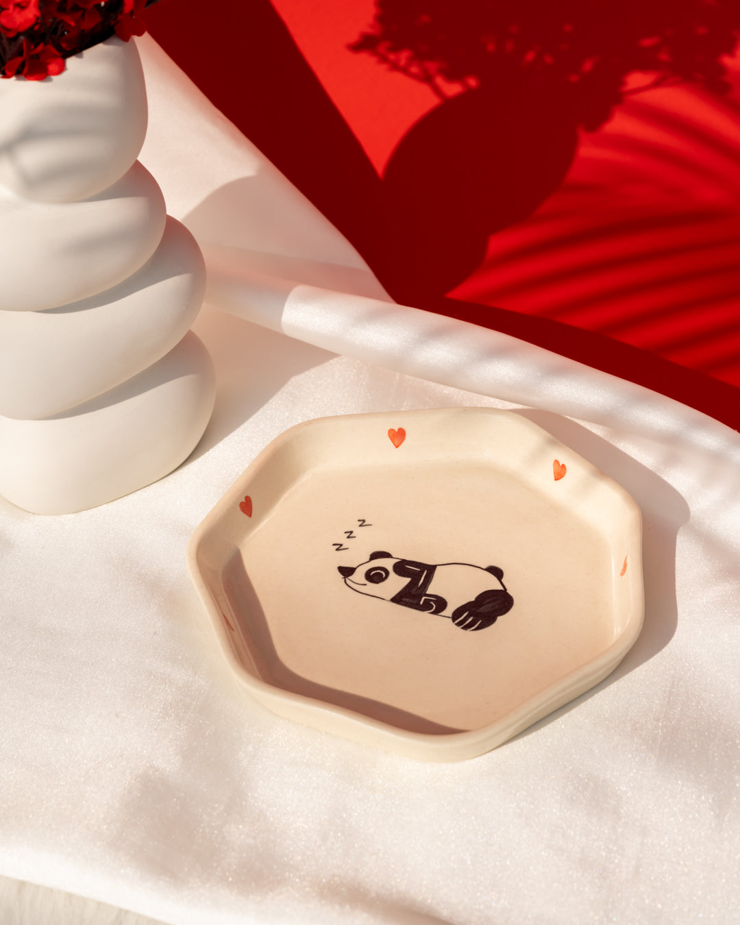 Heart and Homes Ceramic Snack Plate