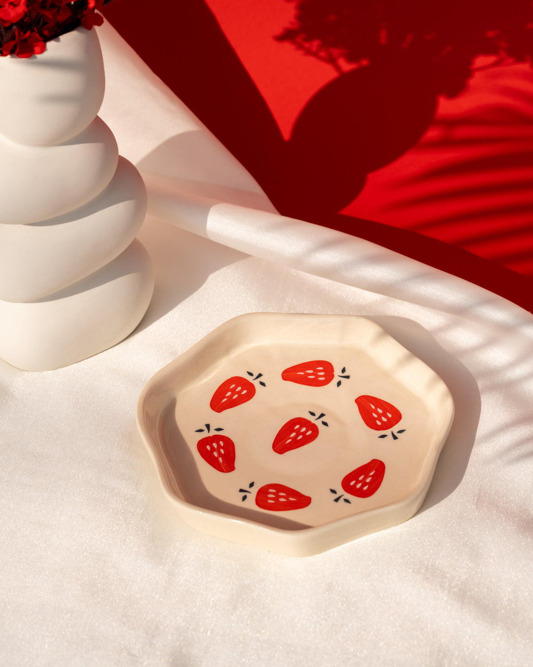 Heart and Homes Ceramic Snack Plate