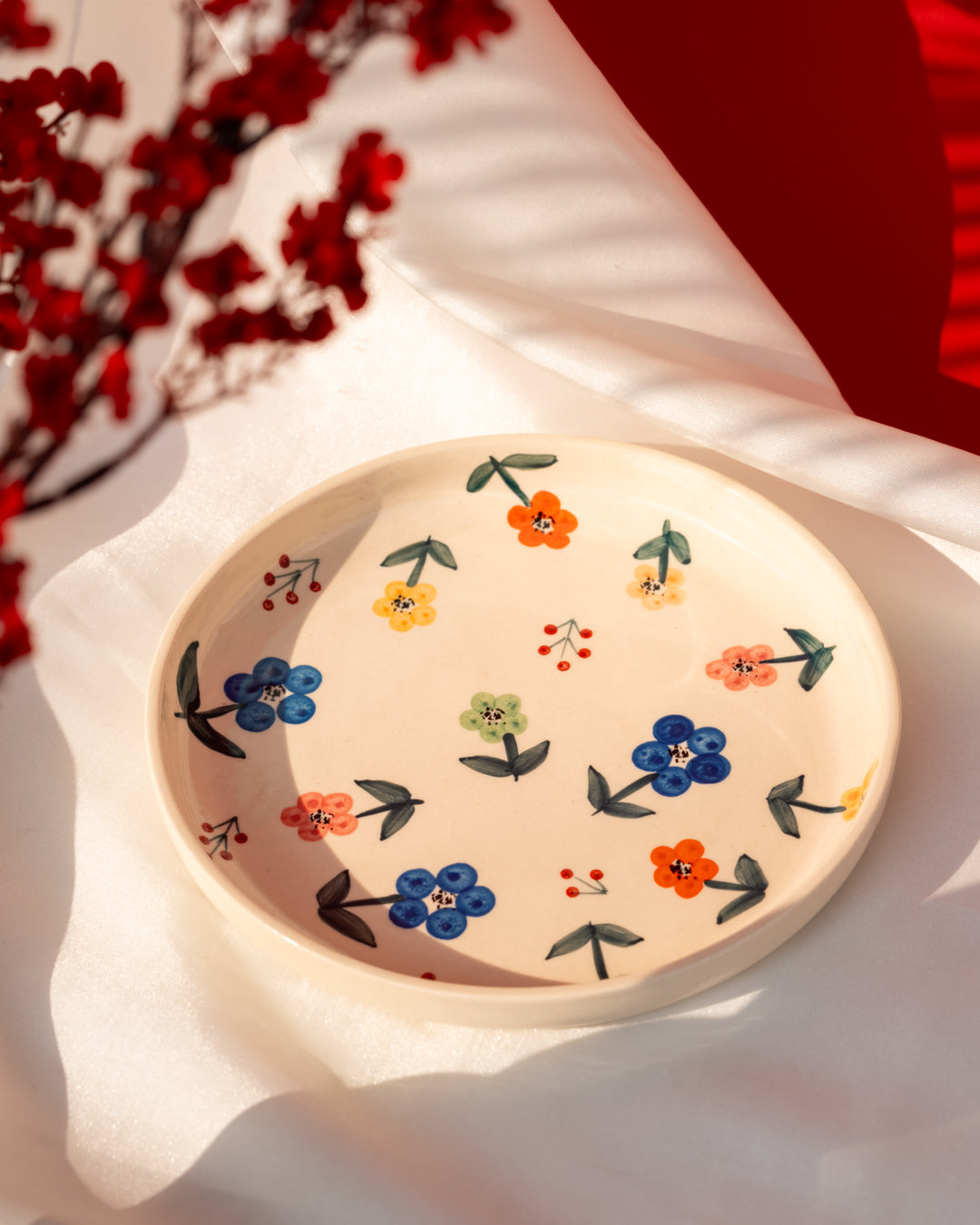 Heart and Homes Handcrafted Ceramic Plate