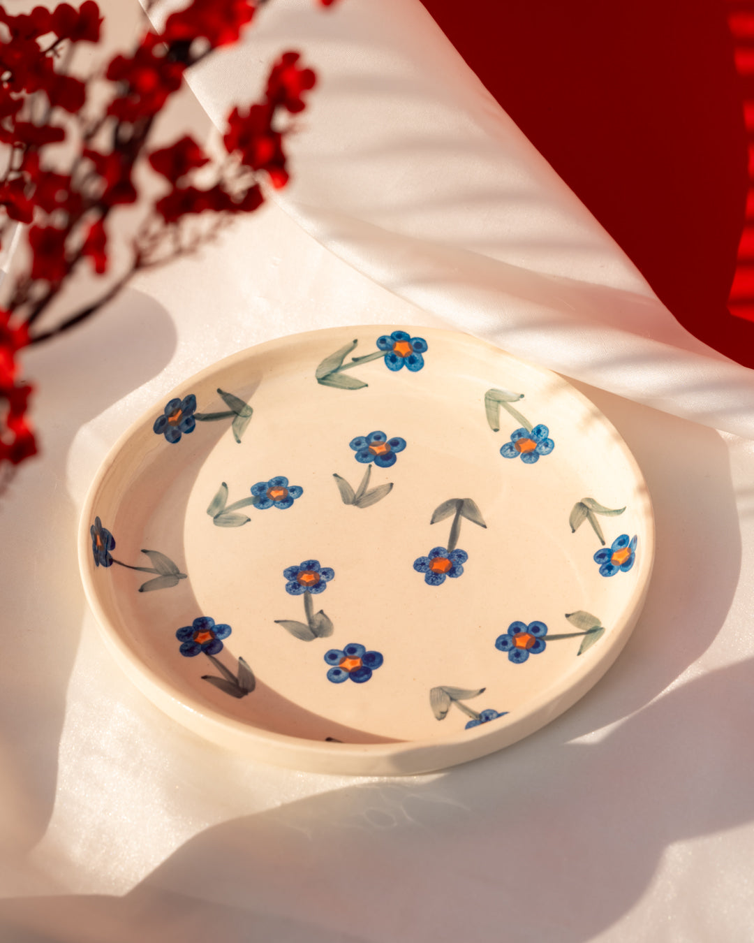 Heart and Homes Handcrafted Ceramic Plate