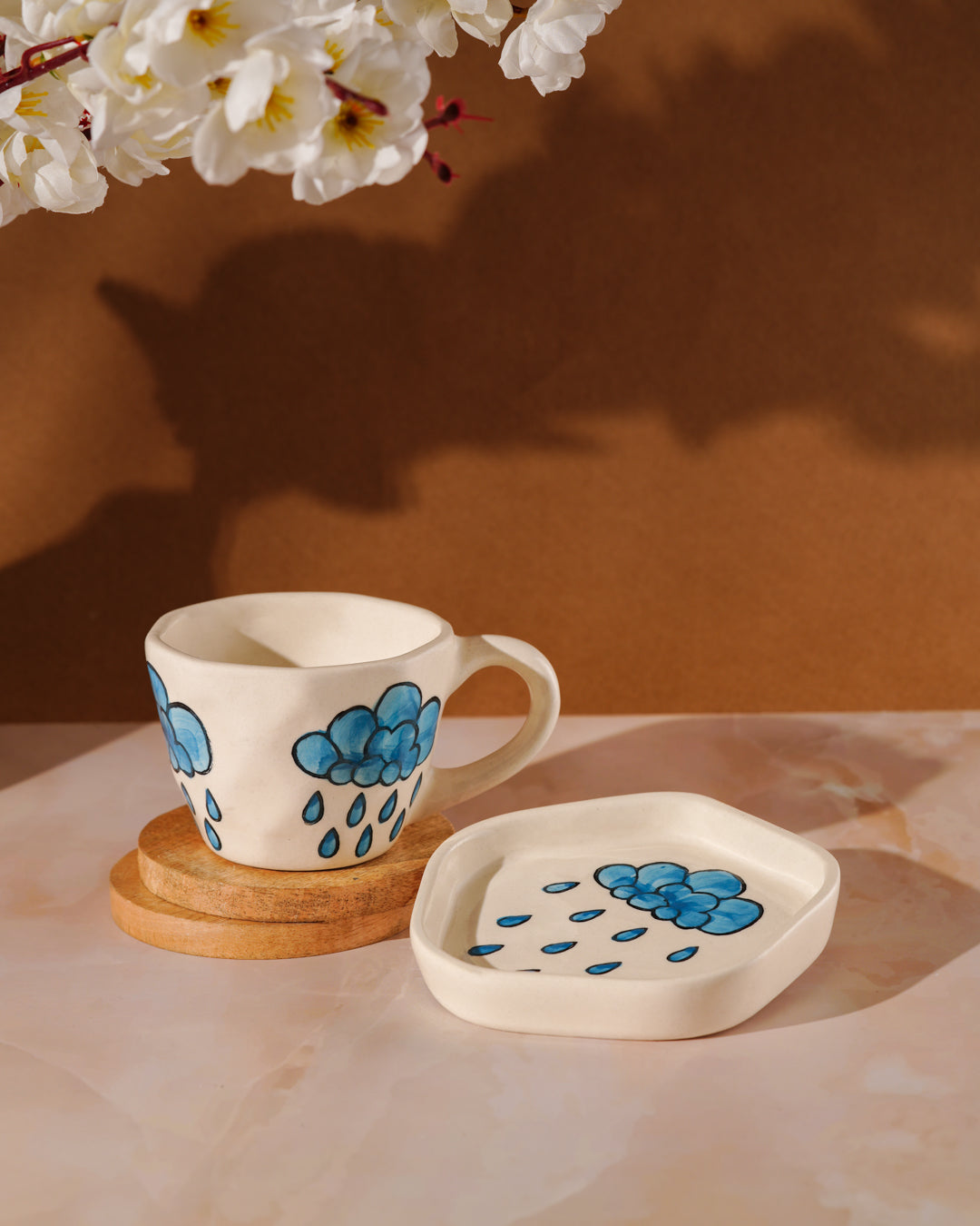 Heart and Homes Ceramic Cup and Saucers for Mug-nificent Moments