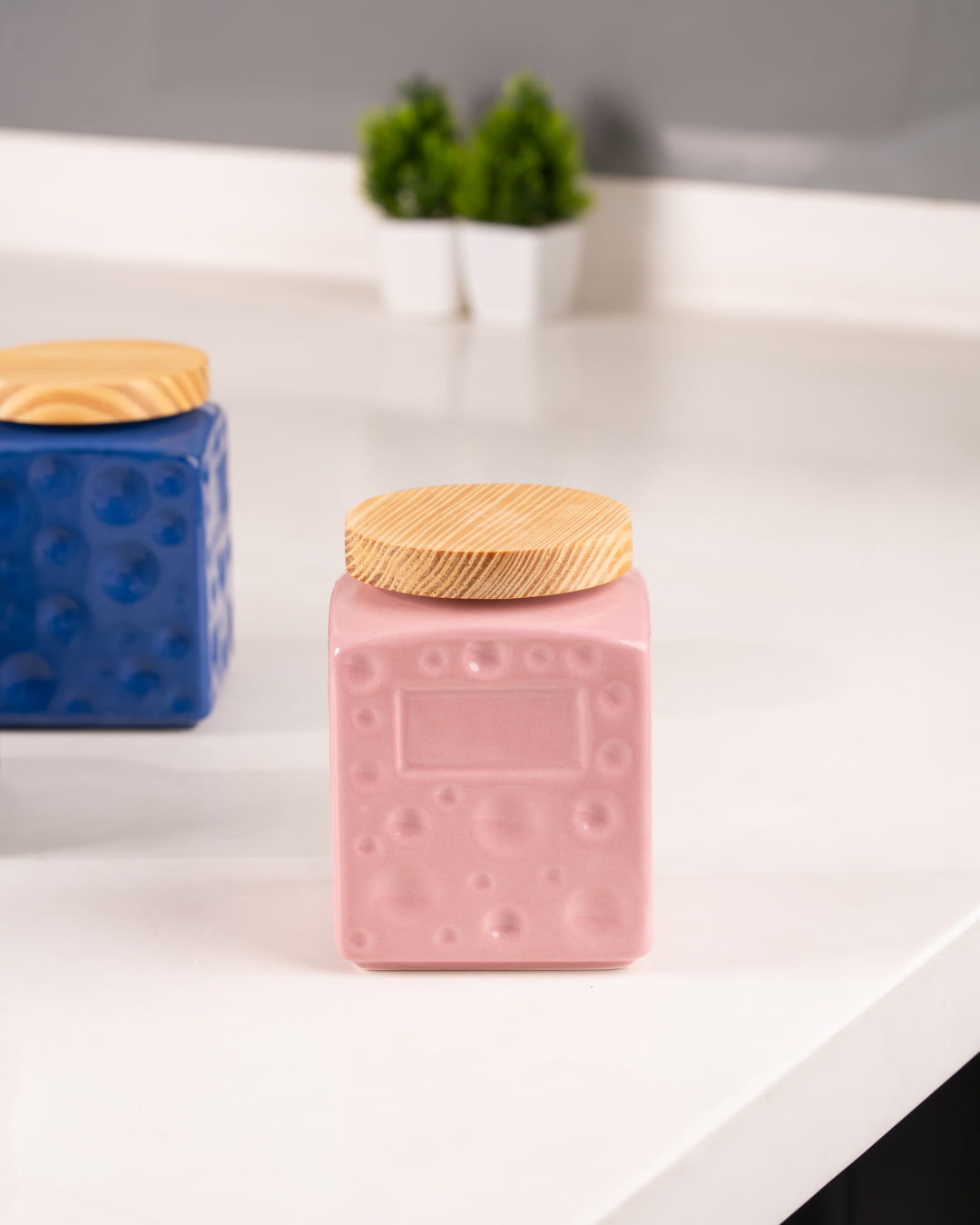 HEART & HOMES Bubble Textured Ceramic Crockery Jar – 750ml