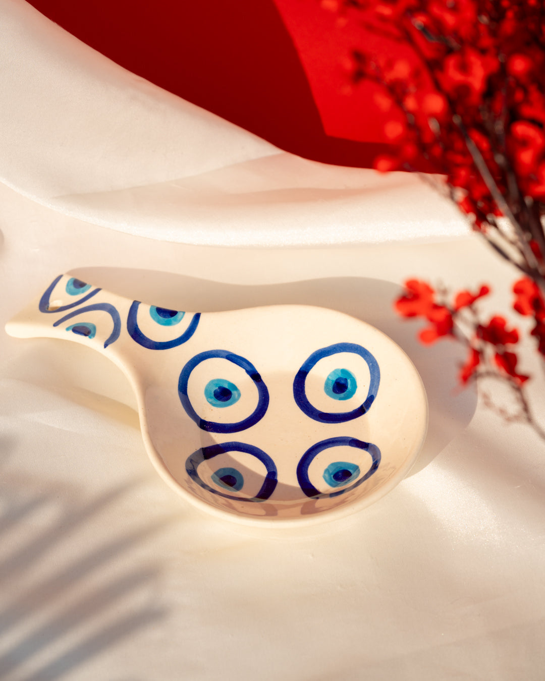 Heart and Homes Ceramic Spoon Rest – Handcrafted Kitchen Essential